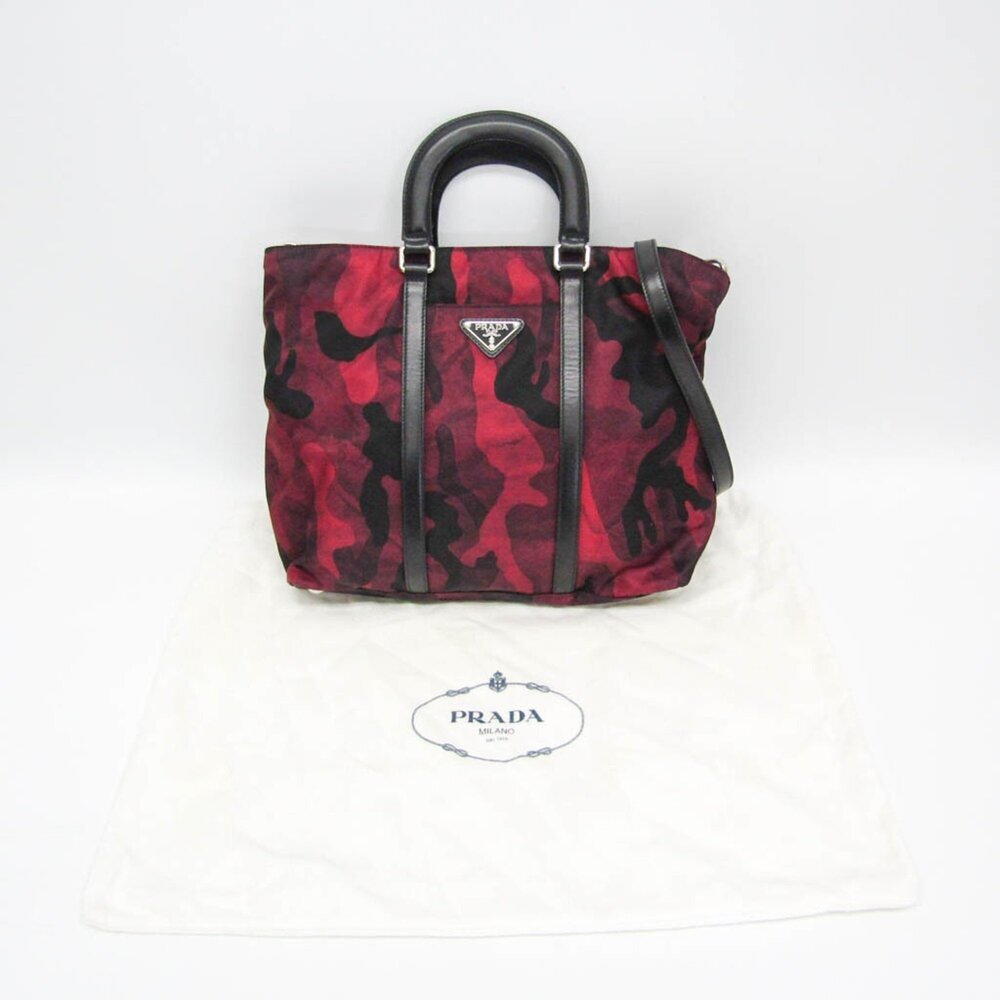 PRADA Red Leather Shoulder Bag - Picture 4 of 15